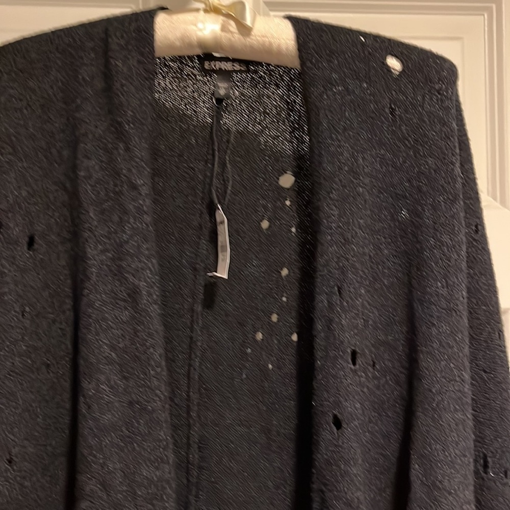 Express distressed cardigan